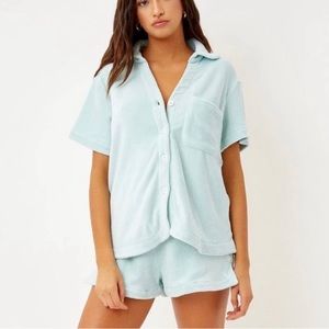 Frankie’s Bikinis Celeste Terrycloth set size small